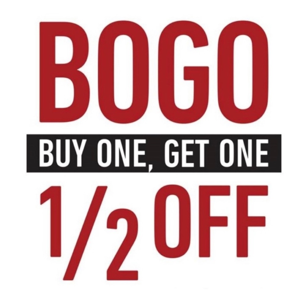 Please read details… Buy One Get One Half Off